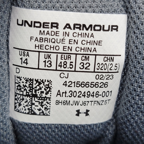 Under Armour UA Stellar G2 Tactical Boots  Black 3024946-001 Men's Size 14 New - Picture 4 of 9